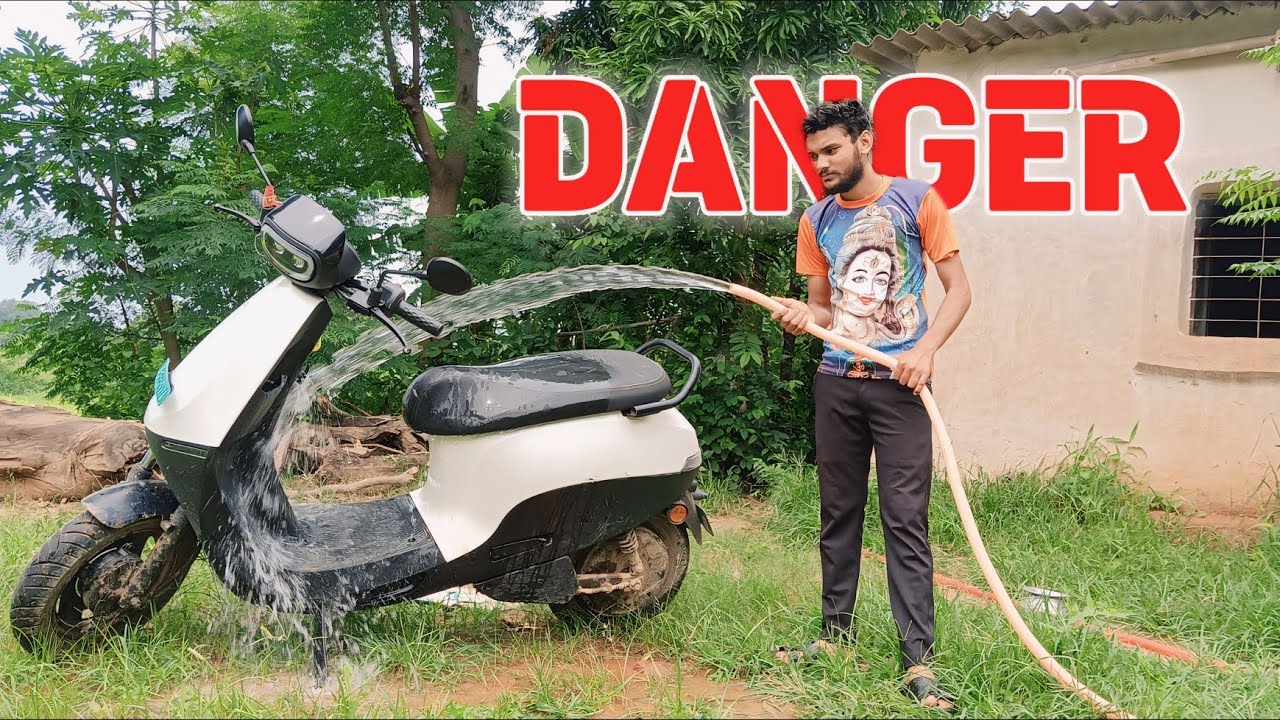 Ola S1x Washing And Water Test | Water ip68 Testing In Ola S1x | Ola Riderx