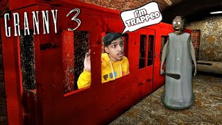 TRAIN Escape But GAME TROLLED ME in GRANNY 3 !! GAME THERAPIST