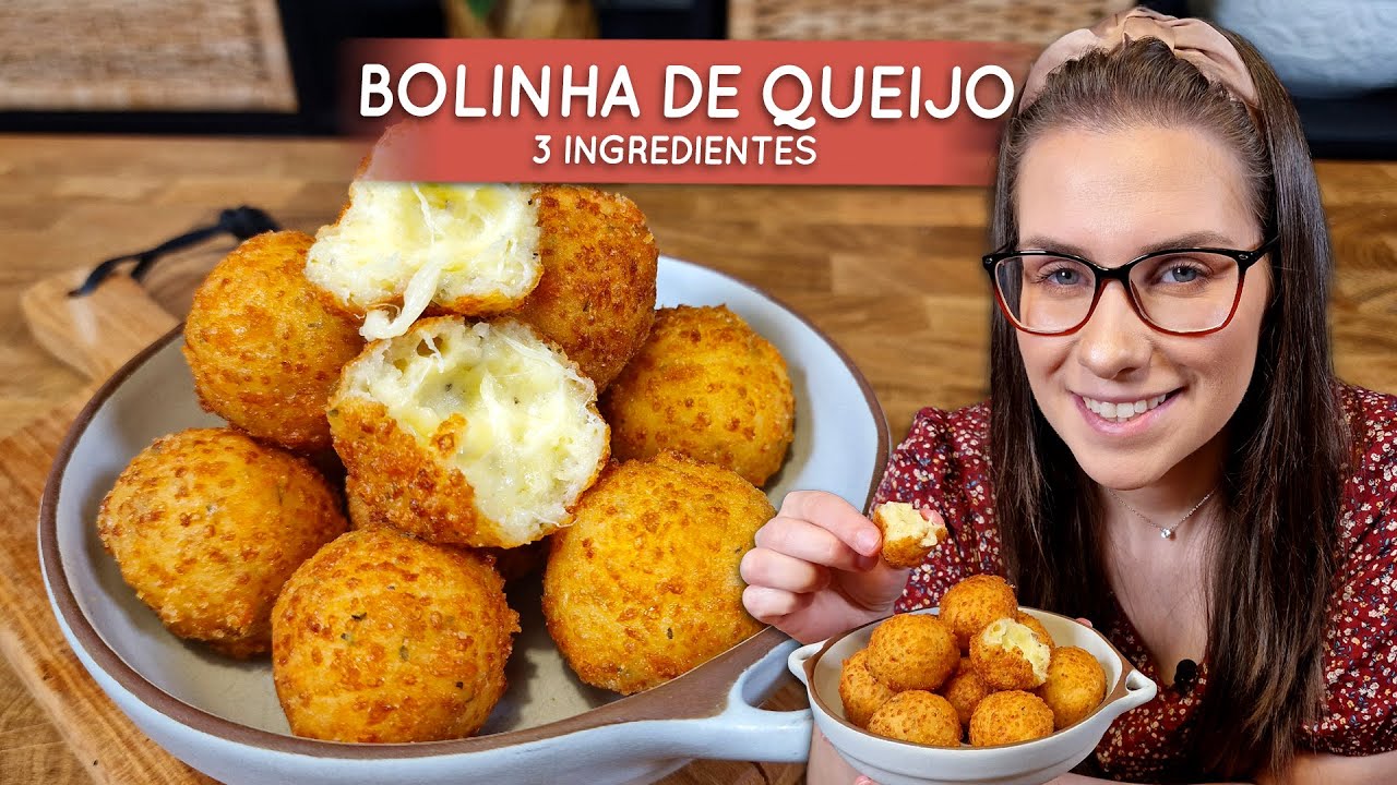 SUPER FÁCIL! Bolinha de queijo com 3 ingredientes