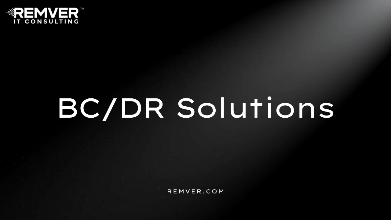 BCDR solutions - disaster recovery - YouTube