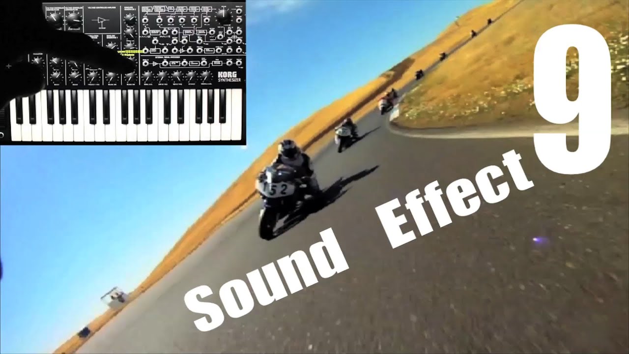 Creating Motorcycle Sound Effects For Footage using KORG iMS-20 - YouTube