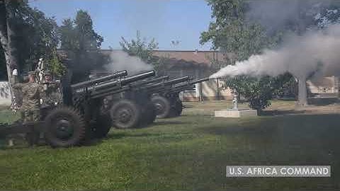 Salute Battery at AFRICOM change of command