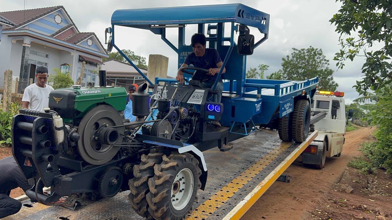 Giao xe 8 lốp về gia lai cơ khí Anh Trung