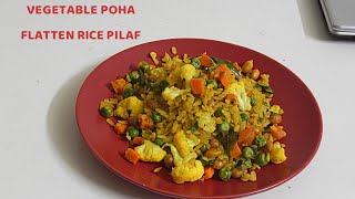 Poha - Flatten Rice with vegetables