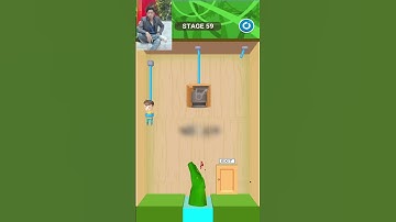 🚨🔪👨‍🚒💥🎮 #RescueCut Level 59 wait for end #Shorts #Games #Gaming #Viral #ShortVideo