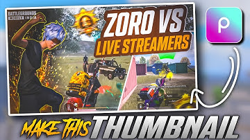 How To Make BGMI/PUBG Thumbnail In PicsArt | Easy Mobile Method