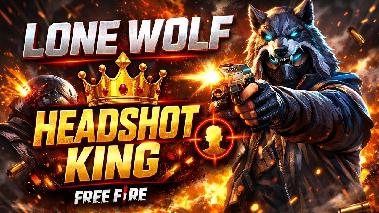 LONE WOLF 🐺 | ONE TAP HEADSHOT 💀 | FREE FIRE 🔥