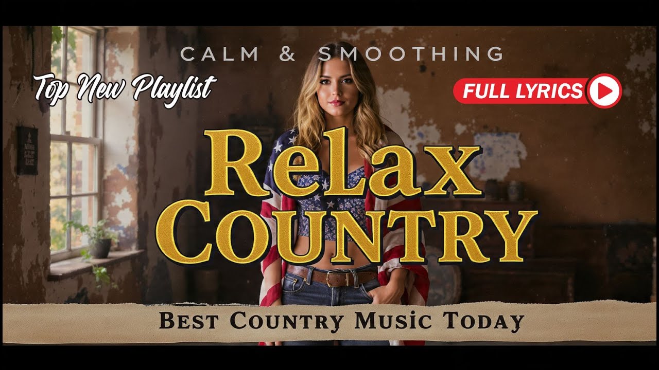 Country Relax 24 7 Calm Playlist for Relax Work Pop Ballad Study Coffee With Lyrics