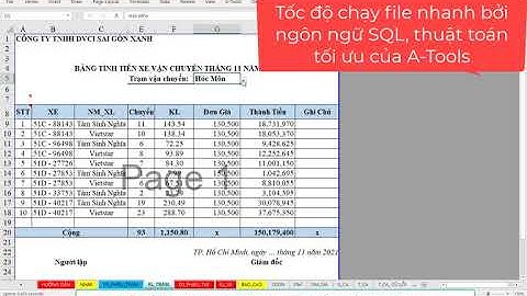 SHARE file Chương trình quản lý vận chuyển trên Excel thiết kế cùng A-Tools