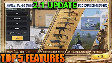 😱 Top 5 Features In Bgmi 2.1 Update || Tips And Tricks BGMI/PUBG New Features In New Update 🔥💯