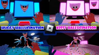 Roblox Survive Huggy Hallucination & Kissy Hallucination Cutscene and No Jumpscare [UPDATE!]