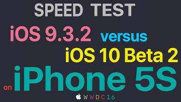iPhone 5S : iOS 9.3.2 vs iOS 10 Beta 2 / Public Beta 1 Build 14A5297c  Speed Test