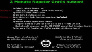 ::So gehts - Napster Mp3 Flatrate 3 Monate Gratis