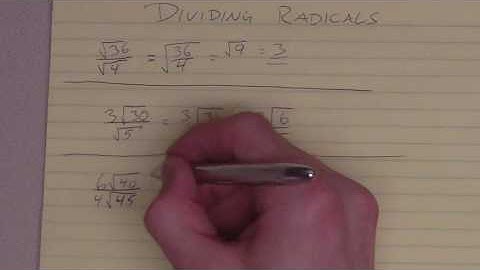 Dividing Radicals