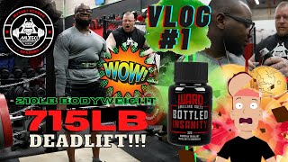 🧠💥MIND BLOWN💥🧠 | ⚡️715lb Deadlift at 210lbs Bodyweight ⚡️| ⚔️ 1815lb GYM TOTAL‼️MSA VLOG #1