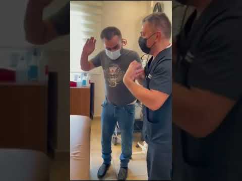 مقعد منذ سنة و نصف و حالته لا توصف و لكن بعد العلاج هذا ما حدث