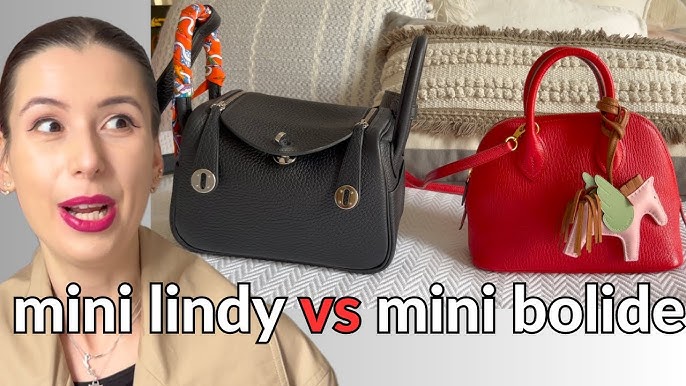 HERMÈS LINDY SIZE COMPARISON - Lindy 26 vs. Mini Lindy, What Fits, Mod  Shots