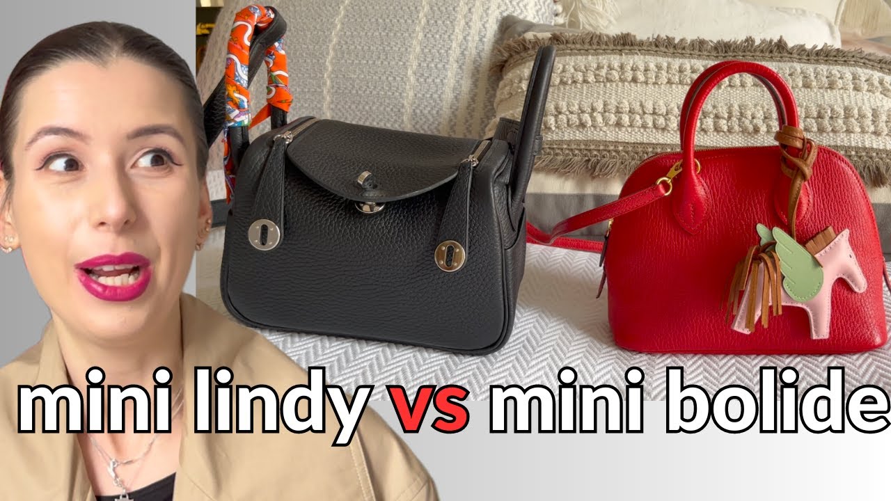 💗 Hermes Mini Lindy vs Mini Bolide 🐎 Mod shots, what fits/ pony test,  prices etc 