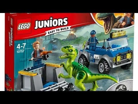 Обзор на Лего Juniors 10757 грузовик спасателей для перевозки раптора Обзор на Лего Juniors 10757 грузовик спасателей для перевозки раптора