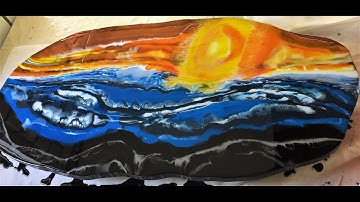 97. Large Resin Coffee Table. Part 2. Layer 1 and 2. Using StoneCoat Art Coat
