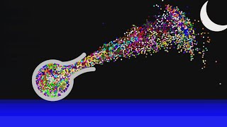 Marble Explosion - Stay in the Cannon - in Algodoo