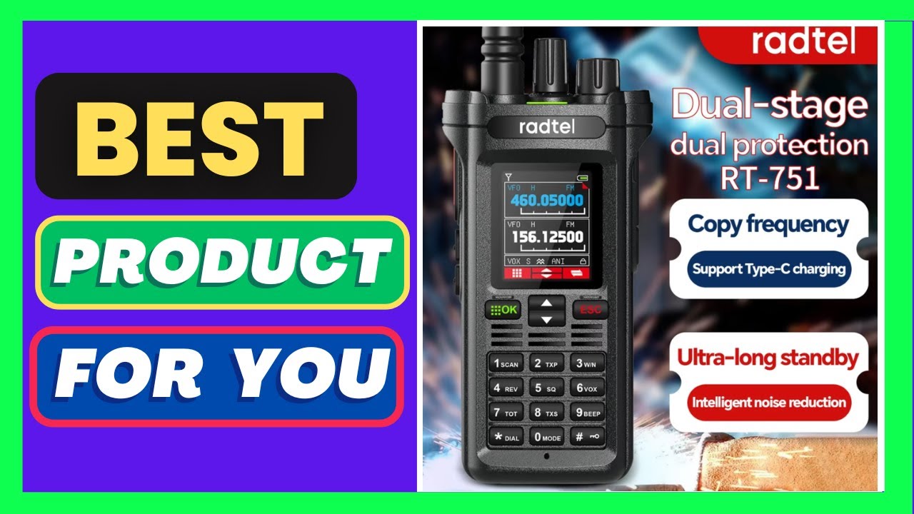 Radtel RT-751 10w Air Band Walkie Talkie Dual Band Amateur - YouTube