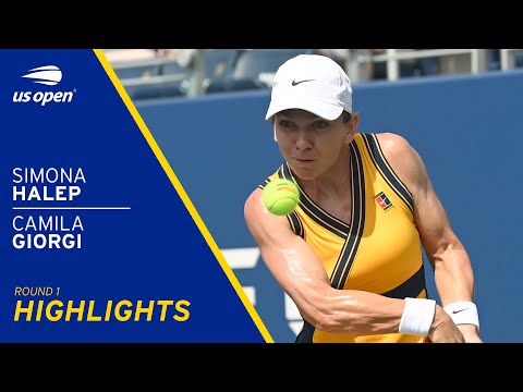 Simona Halep vs Camila Giorgi Highlights | 2021 US Open Round 1