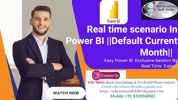Default to Current Month in Reports Power BI Desktop || Power BI tutorial || SS Skills(Part-23)