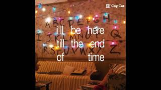 should i stay or should i go lyrics #strangerthings #season1 #lyricvideo #aesthetic