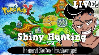 LIVE Shiny Hunt AND Friend code Exchange - Pokemon X - Friend Safari