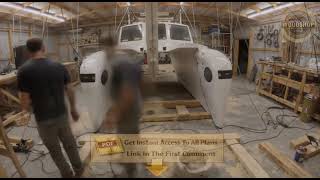 Extreme Beachable Catamaran Build From Scratch with Boat Plans