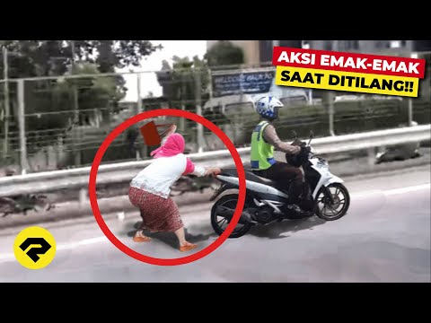 EMAK EMAK DILAWAN!! INI AKIBATNYA KALAU BERANI TILANG EMAK EMAK!! KAPOKMU KAPAN!!