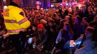 Protest march ends at Mass. Ave. Bridge