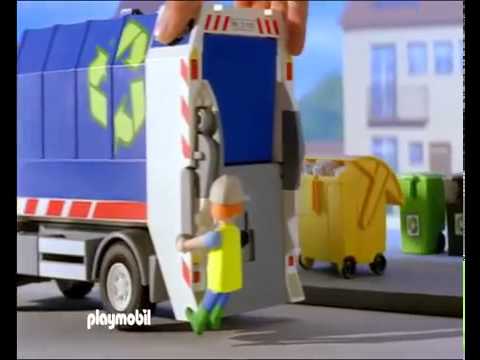 uddrag Hold sammen med overtale ▷ Playmobil - Recycling Truck with Flashing Light - Transport 4129 - YouTube