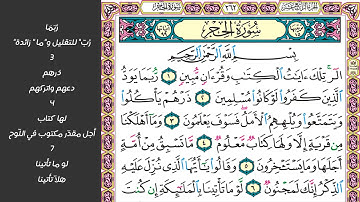 1#. الصفحة 262 - الر تلك آيات الكتاب وقرآن مبين -ماهر المعيقلي- مكررة 10 مرات