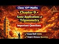 Class10 important questions chapter 9 😱