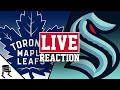 Seattle Kraken at Toronto Maple Leafs LIVE fan reaction and play by play!