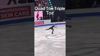 Ilia Malinin Jump Highlights - Quad Toe Triple Toe Record Breaking Free #worldsmtl24  #shorts