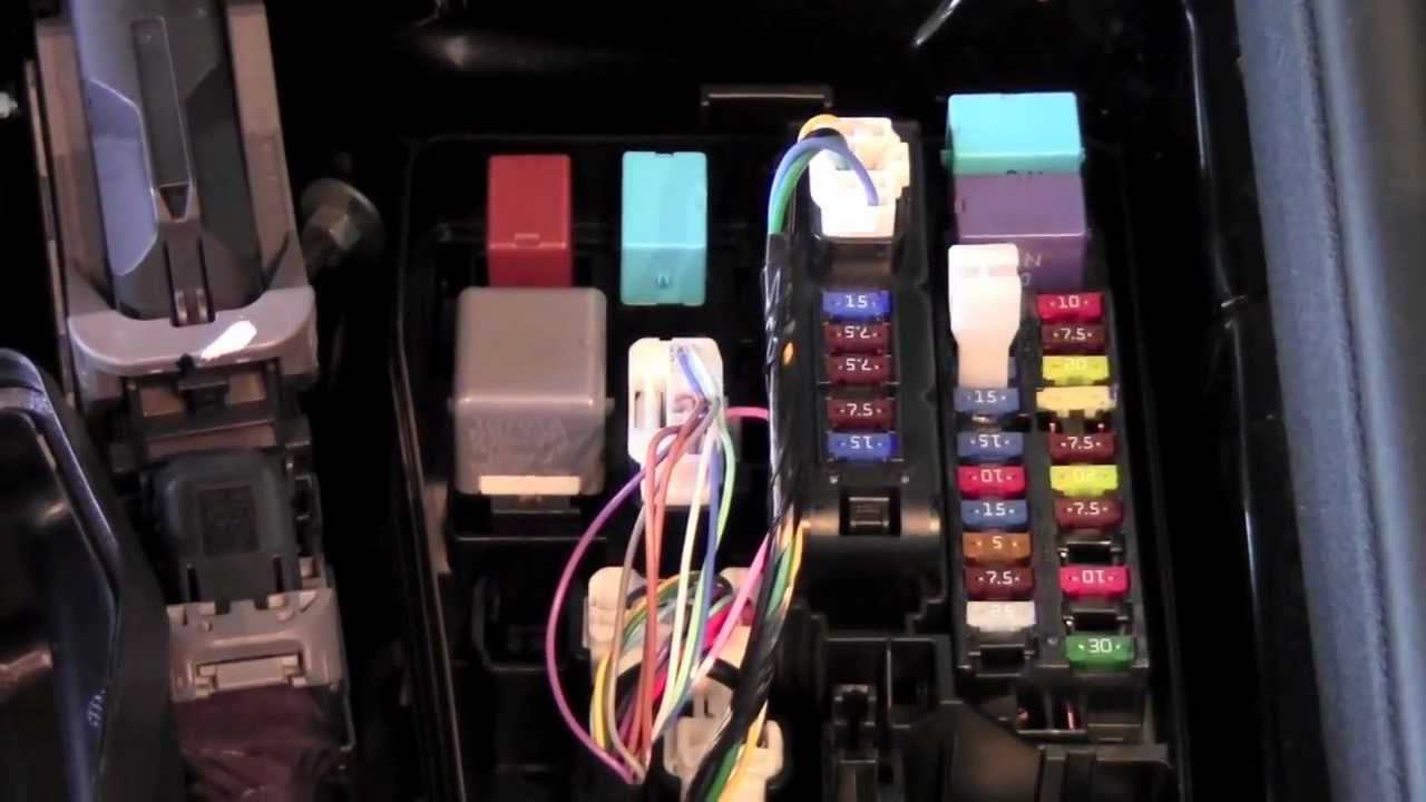 2012 | Toyota | Camry | Fuse Panel | How To By Toyota City ... toyota yaris radio wiring diagram 