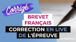 Brevet 2017 : Correction de lépreuve de Français