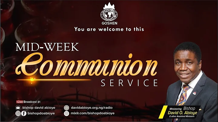 MIDWEEK COMMUNION SERVICE -  SEPTEMBER 16. 2020