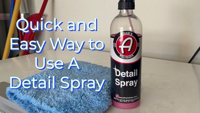 How to properly use Quick Detailer 