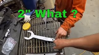 Building A Custom Oldschool Wrench To Adjust The Tracks On A Dragline