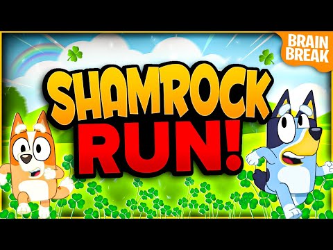 Shamrock Run | St Patrick's Day Brain Break | St Patrick's Day Games For Kids | GoNoodle