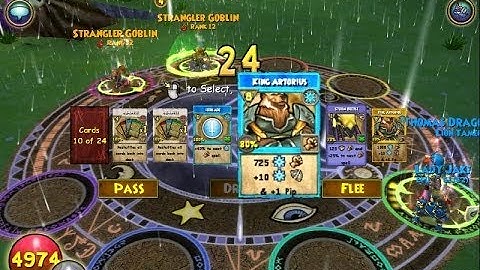 Wizard101 Test Realm Khrysalis King Artorius  Ice Spell