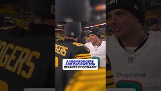 Aaron Rodgers and Zach Wilson were teammates on the Jets in 2023 #nfl
