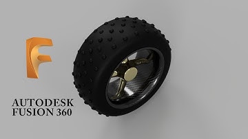 Simple DIRT TYRE Speed Run in Autodesk Fusion 360