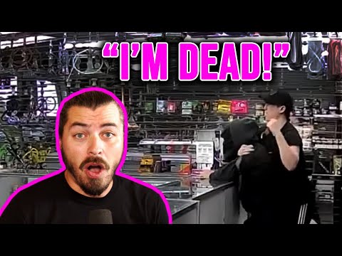 Store Owner Turns Robber Into Sushi!