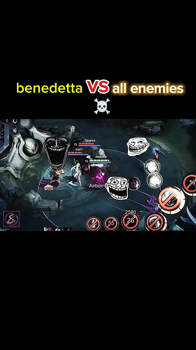 Benedetta vs all enemies ☠️🔥 #mlbb #mlbbshorts #mlbbhighlight