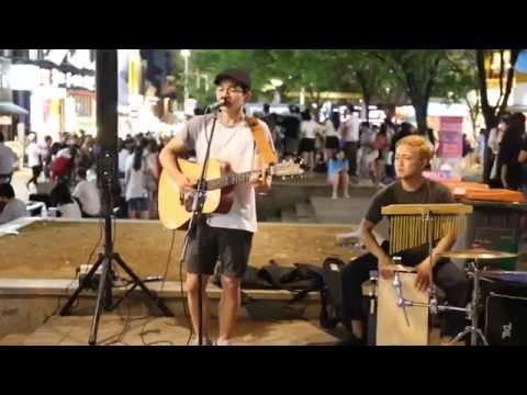 JHKTV]  홍대거리공연 ( Hong dae busking) 조한결 &쓰미츠 야마토 (Japan) (South Korea)